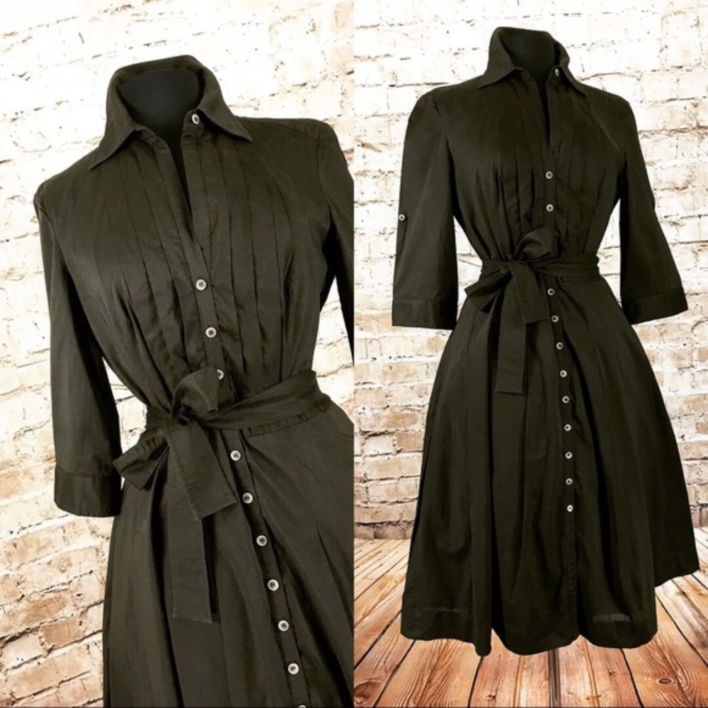 Anne Klein Brown Shirtdress